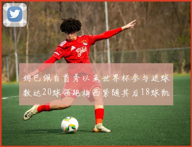 姆巴佩自首秀以来世界杯参与进球数达20球领跑梅西紧随其后18球凯恩则有13球